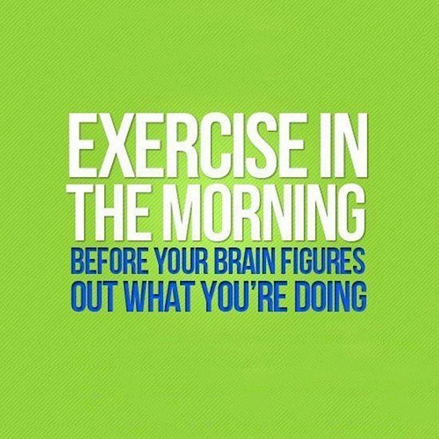 Exercise in the morning